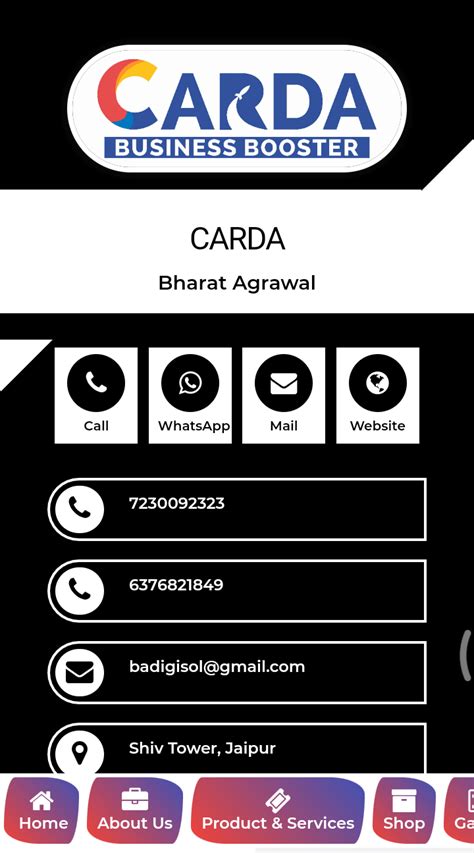 CARDA.IN|Digital Visiting Card|Mini website