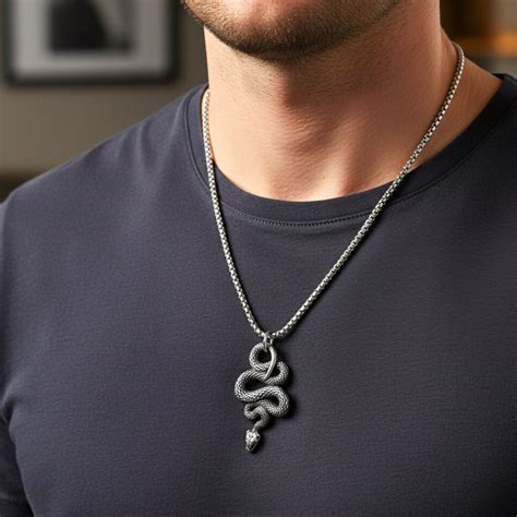 Buy Now Premium SS Pendant/ Necklace - SILVER GUARDIAN SNAKE - Pure ...