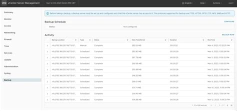 Image result for VCenter Server Appliance Backup