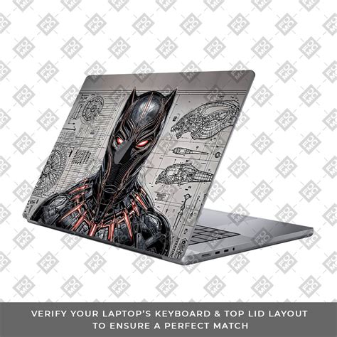 Black Panther Vibranium Tech MacBook Pro 16 2019 3D Laptop Skin