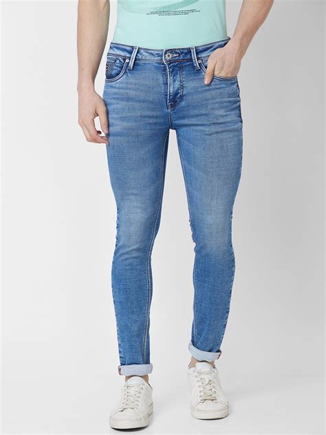 Buy Slim Fit Blue Solid Jeans for Men Online at Killer Jeans | 544351
