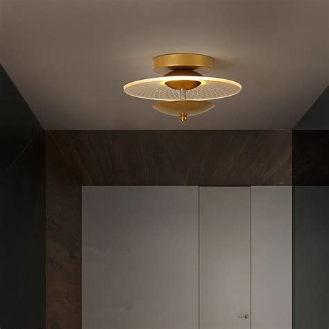led couloir lampe moderne simple nordique or noir hall d'entrée lampe ...