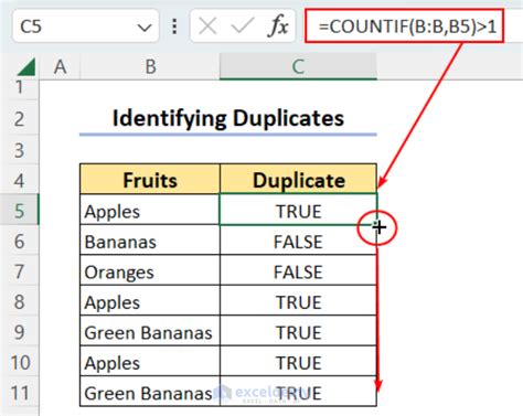 Image result for Excel Formula About Duplicate
