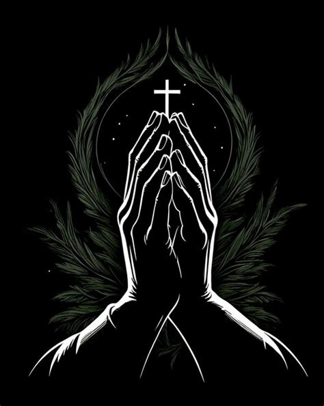 Prayer hands gesture | Premium AI-generated image