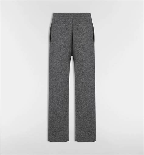 Pantalon de jogging Dior Icons Cachemire double face gris | DIOR