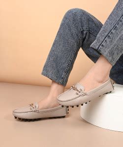El Paso EL PASO Women Beige Faux Leather Casual Slip on Loafers Loafers ...