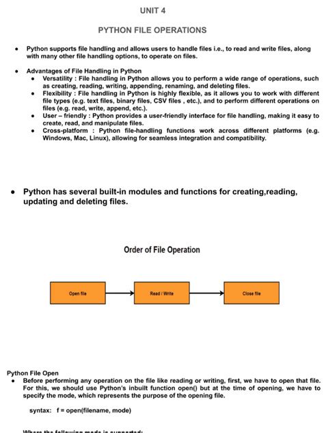 Image result for Python File Operations Tutorial PDF
