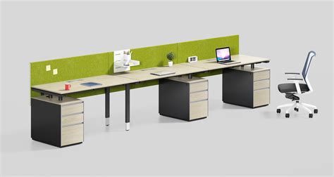 【时尚员工办公桌】员工办公桌组合H50-0215—鸿业板式职员桌