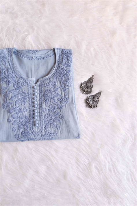 Anouki Grey Rayon Cotton Kurta – colorkosh