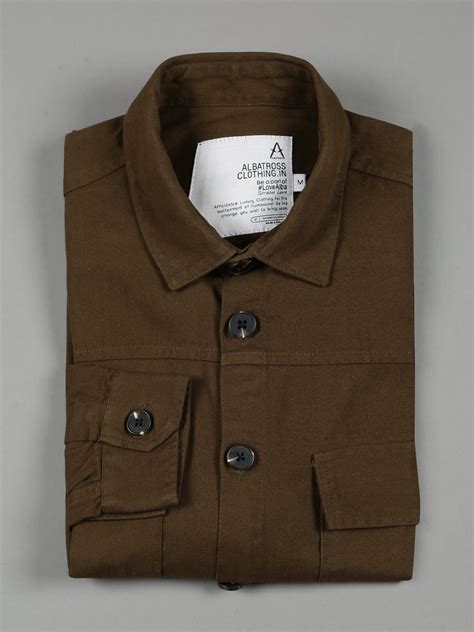 Albatross Dark Brown Shacket for men – Albatross Clothing