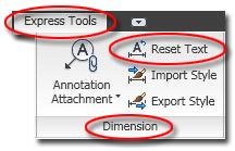 Cad Lisp and Tips: Tip : Reset Dimension Text Value