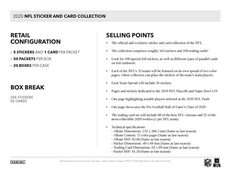 Image result for NFL Sticker Value