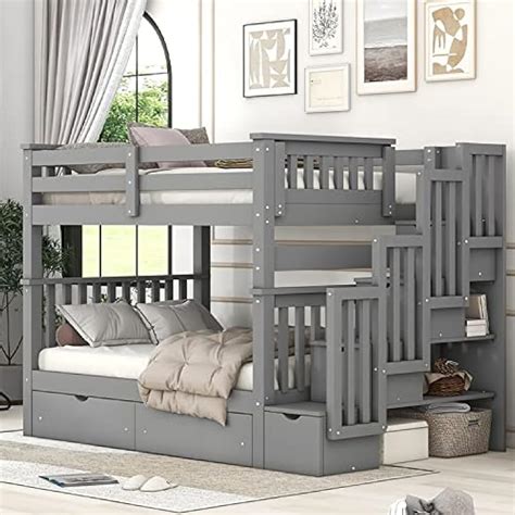 Harper & Bright Designs Harper & Bright Designs Full Over Full Bunk Bed ...