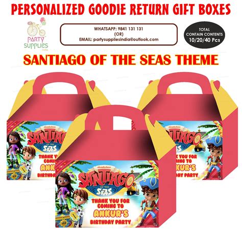 PSI Santiago Theme Goodie Return Gift Boxes | Party supplies online ...