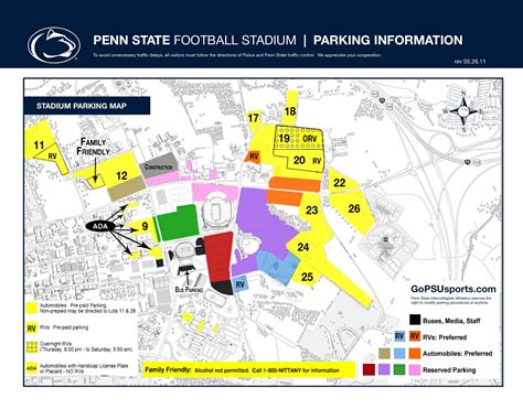 Weather Restricts Tailgating, Parking for Penn State-Alabama Game