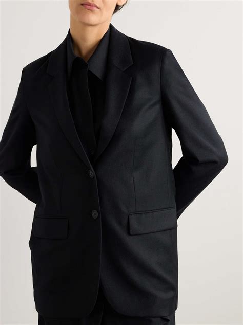 THE ROW Essentials Dustina wool-flannel jacket | NET-A-PORTER