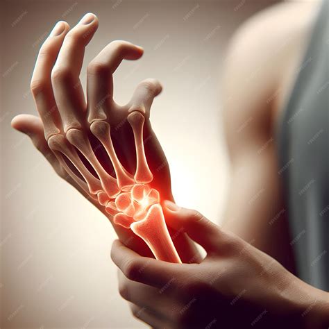 Inflammation of wrist joint Concept of joint pain arthritis rheumatism ...