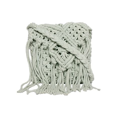 ASTRID Handmade Macrame Flap Over Sling Bag For Girls And Women (minty ...