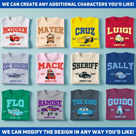 Cars Varsity Matching Shirts, Family Trip Tee, Vacation Gift for Fans ...