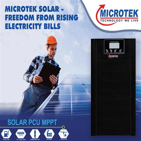 Buy Hi-End MPPT PCU 10070 120V | Microtek Solar Inverter