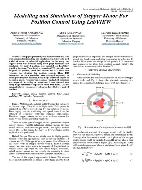 Stepper Motor Simulation Program 的图像结果
