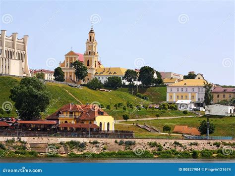 Grodno, Belarus. City Landscape Stock Photo - Image of grodno, basilica ...