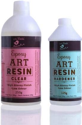 LITTLE BIRDIE Epoxy Resin Art Kit - 375 GMs Kit | 250gm Crystal Clear ...
