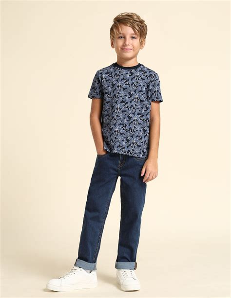 Buy Boys Boys All Over Printed Regular Fit T-Shirt Blue|U.S. Polo Assn ...