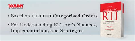 Buy Taxmann's PIO's Guide to RTI – Based on 1,00,000 categorised orders ...