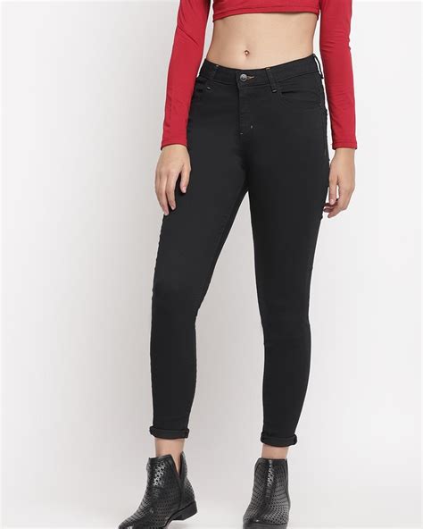 Buy Women's Black Super Skinny Fit Jeans Online at Bewakoof