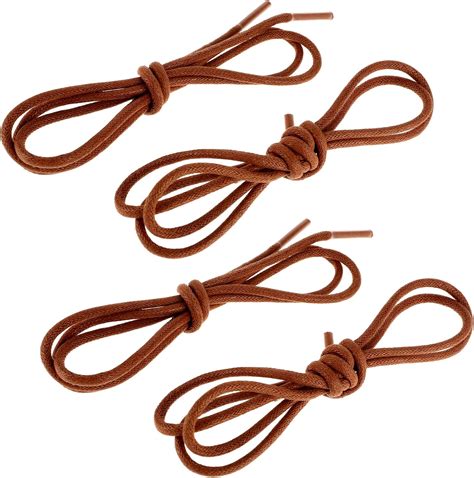 Amazon.com: COMNICO Shoe Laces for Dress Shoes, 2 Pairs Cotton Waxed ...