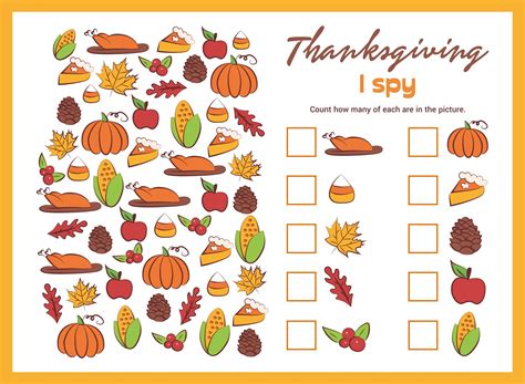 Free Printable Thanksgiving Kids Games