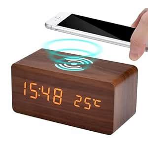 Buy YLNANMI Digital Alarm Clock,Wooden Digital Clock,3 Alarm Clock ...