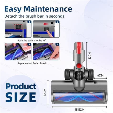 Head Replacement Parts Compatible with V7 V8 V10 V11 V15 Vacuum Cleaner ...