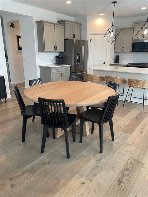 Elegant White Oak Dining Table for Timeless Home Dining