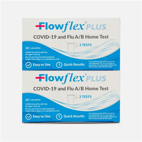 FSA Eligible Flowflex COVID-19 & Flu A/B Home Test, 2 ct. (2-Pack ...