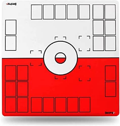GMC Deluxe XL 2 Player Red & White Gaming Mat India | Ubuy