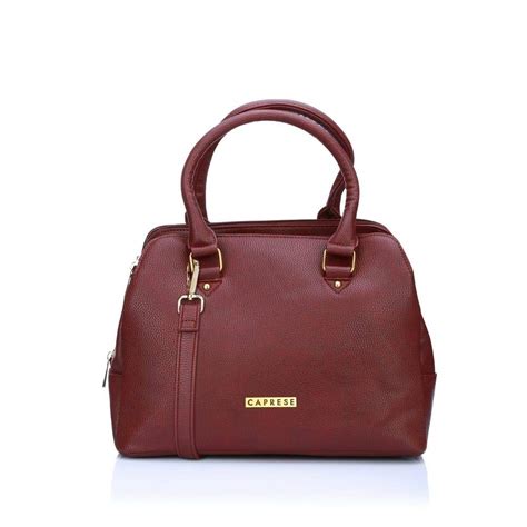 Buy Caprese Women's Satchel Handbag (Plum) at Amazon.in