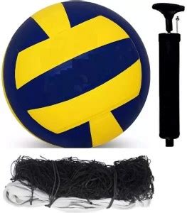 OPSON CLASSIC VOLLEY BALL with NYLON NET & PUMP COMBO Volleyball Kit ...
