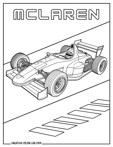 Race Car Coloring Pages | Free Motorsport Printables