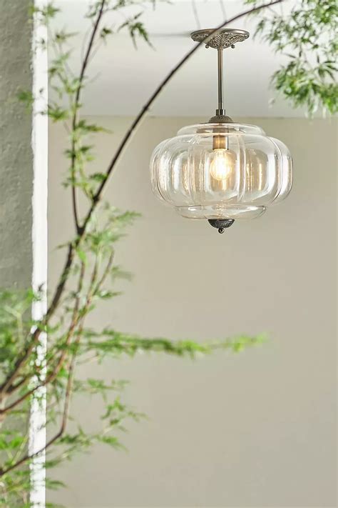 Eloise Glass Outdoor Semi-Flush Mount | Entryway light fixtures ...