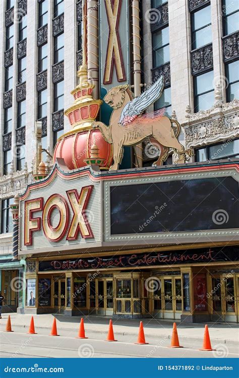Fox Theatre, Detroit, Michigan/USA July 26, 2019: Fox Theatre ...