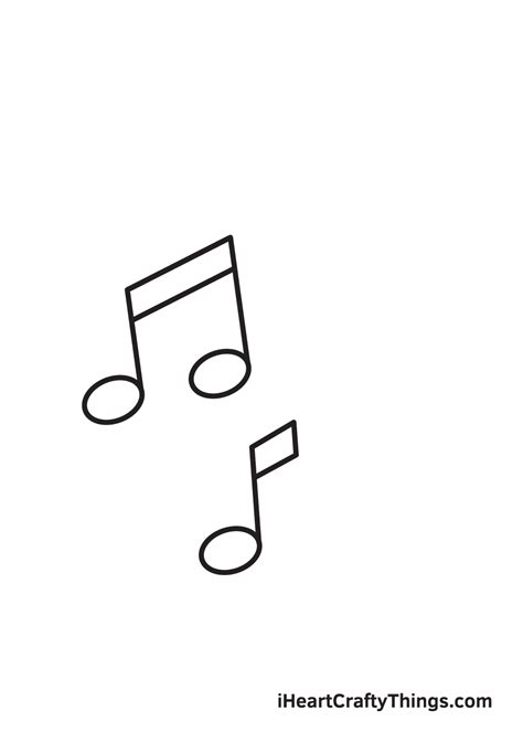 Music Notes Drawing — How To Draw Music Notes Step By Step