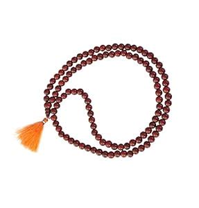 4 MM Bead Size - 108 Beads Red Sandalwood Jaap Mala/Lal Chandan Japa ...