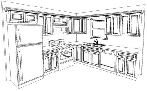 kitchen layout template free