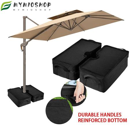 Patio Outdoor Umbrella Base Weight Bag Weatherproof Parasol Heavy Duty ...