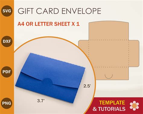 Free Printable Gift Card Envelope Template