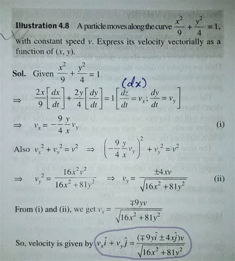 kinematics - What does expressing ‘velocity’ as a function of $(x,y ...