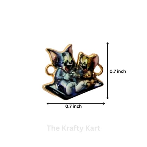 3D Rakhi Charm - Tom & Jerry (A) | The Krafty Kart Wholesale Resin Store