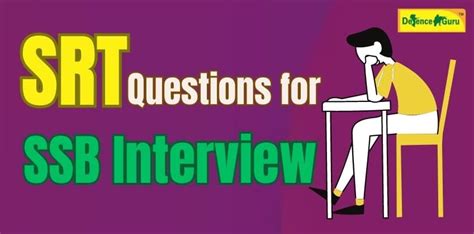 SRT Questions for upcoming NDA-1 2023 SSB Interview